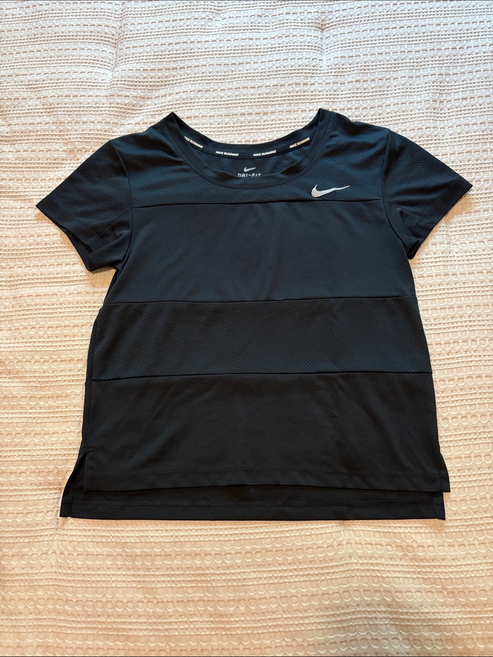 Nike Running Black Dri-FIT Short Sleeve Performance Tee